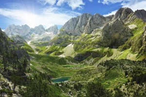 albanische berge und seen